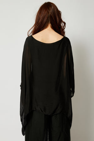 Italian Silk Soft Flowing Top - Jacqueline B Clothing