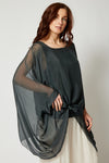 Italian Silk Soft Flowing Top - Jacqueline B Clothing