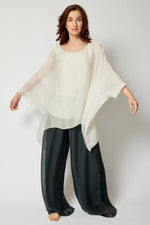 Italian Silk Soft Flowing Top - Jacqueline B Clothing