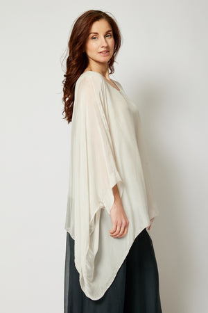 Italian Silk Soft Flowing Top - Jacqueline B Clothing