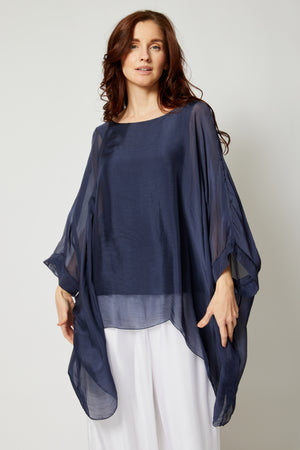 Italian Silk Soft Flowing Top - Jacqueline B Clothing