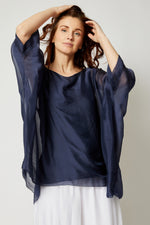 Italian Silk Soft Flowing Top - Jacqueline B Clothing