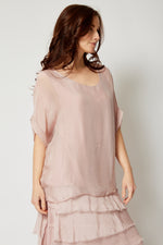 Italian Silk T-Shirt (Seventeen Colors) - Jacqueline B Clothing