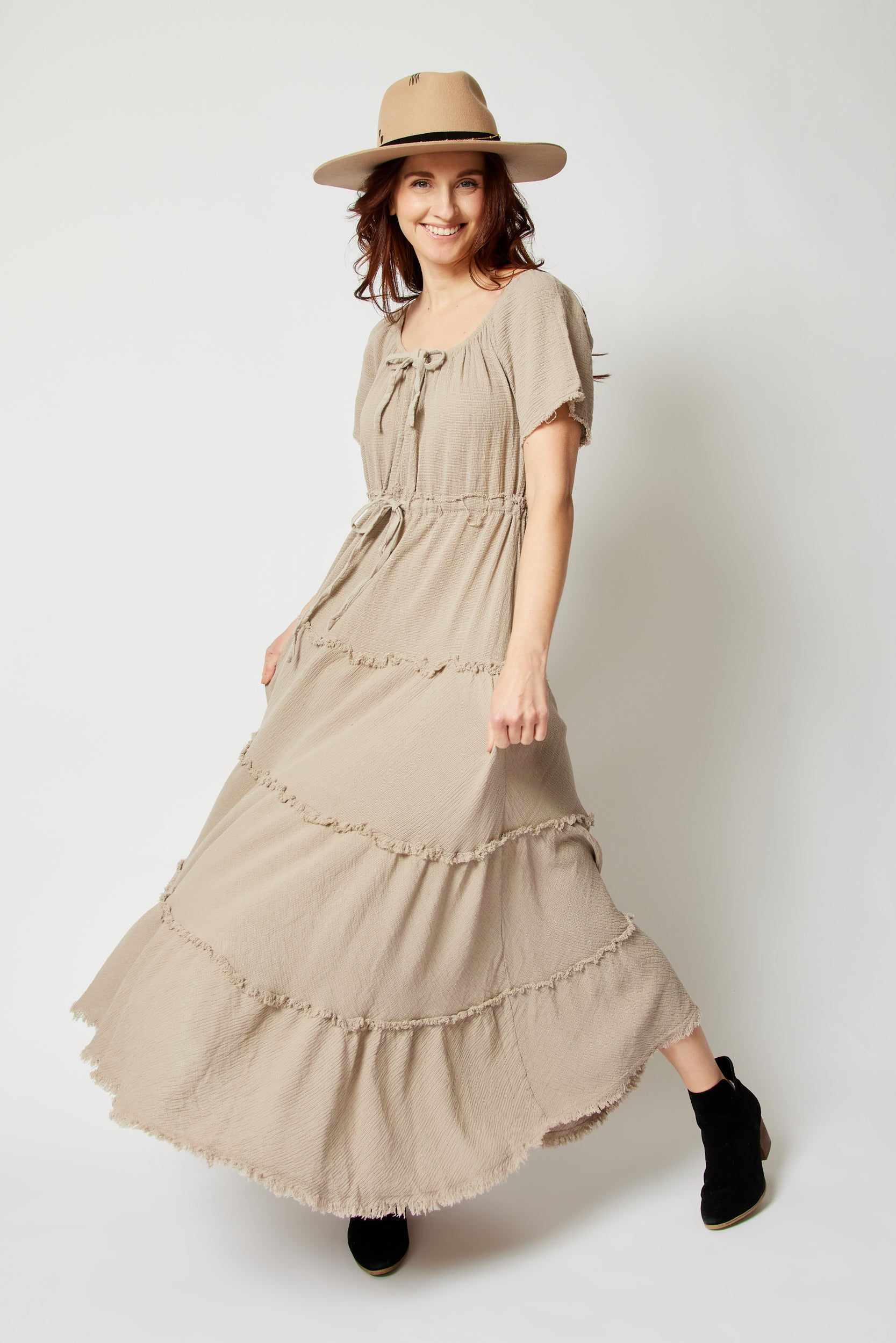 Cotton Layered Dress