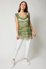 Italian Silk Layered Tank - Jacqueline B Clothing