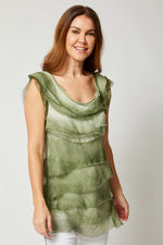 Italian Silk Layered Tank - Jacqueline B Clothing