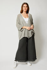 Linen and Gauze One Button Jacket