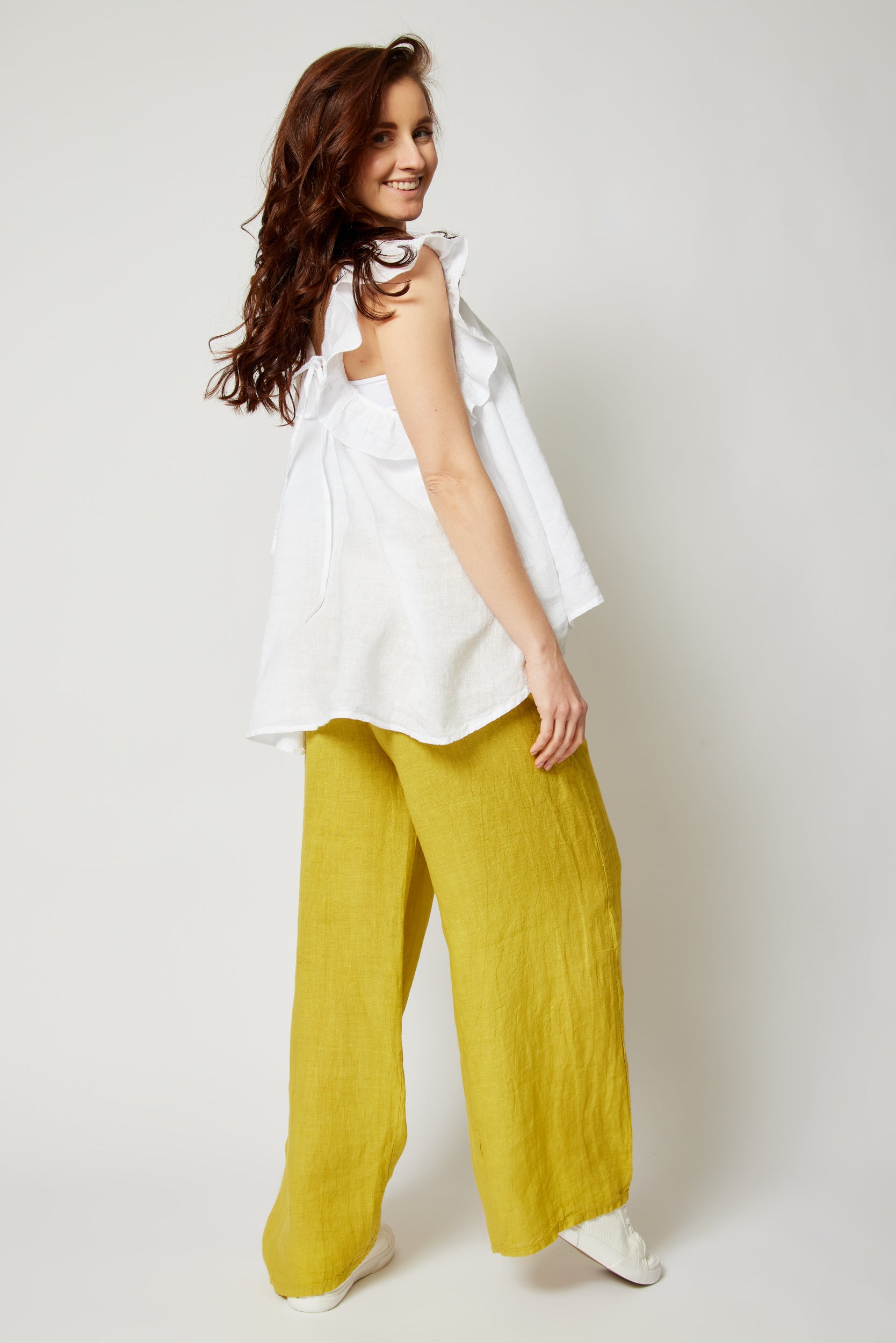 Linen Wide Leg Pants