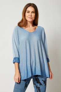 Ombre Long Sleeve Top (Three Colors) - Jacqueline B Clothing