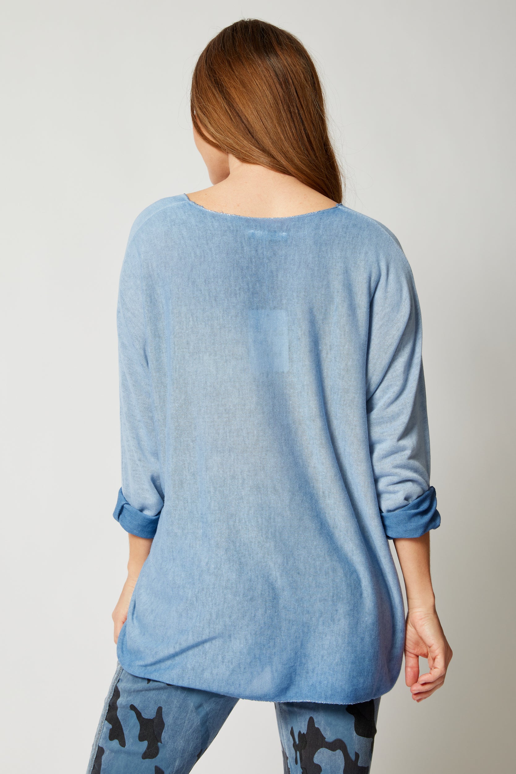 Ombre Long Sleeve Top (Three Colors) - Jacqueline B Clothing