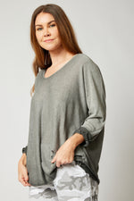 Ombre Long Sleeve Top (Three Colors) - Jacqueline B Clothing
