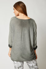 Ombre Long Sleeve Top (Three Colors) - Jacqueline B Clothing