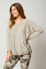 Ombre Long Sleeve Top (Three Colors) - Jacqueline B Clothing