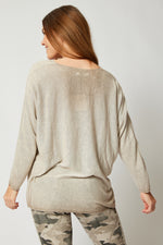 Ombre Long Sleeve Top (Three Colors) - Jacqueline B Clothing