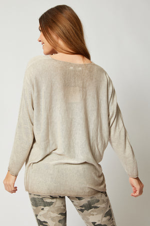 Ombre Long Sleeve Top (Three Colors) - Jacqueline B Clothing