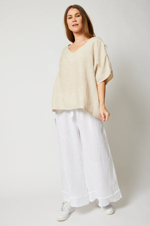 Oversized Linen Tee Shirt