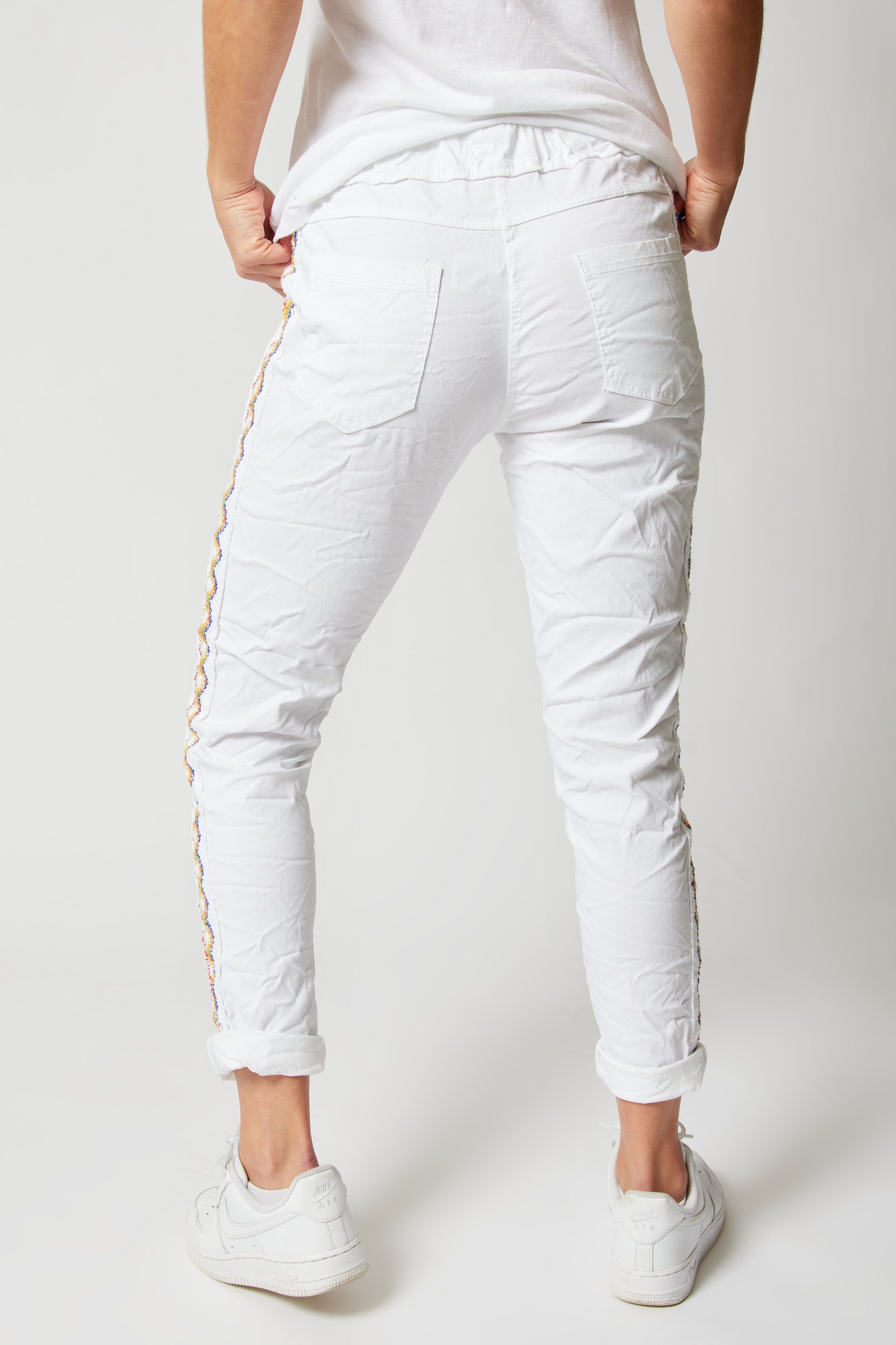 Rainbow Trim Stretch Pant