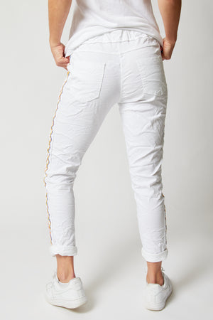 Rainbow Trim Stretch Pant