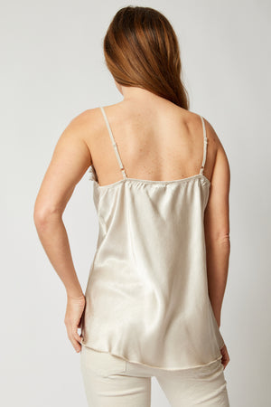 Raw Edge Satin Tank – Jacqueline B Clothing