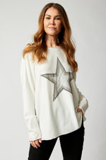 Rhinestone Super Star Sweater