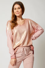 Shinny Front Sweater (Eight Colors) - Jacqueline B Clothing