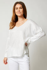 Shinny Front Sweater (Eight Colors) - Jacqueline B Clothing