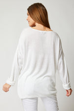 Shinny Front Sweater (Eight Colors) - Jacqueline B Clothing