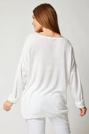 Shinny Front Sweater (Eight Colors) - Jacqueline B Clothing