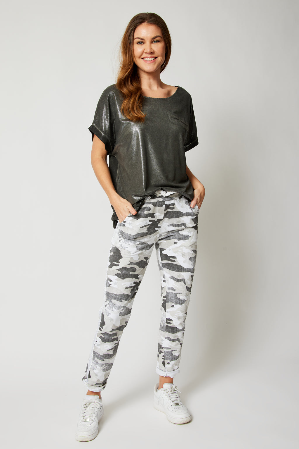 Short Sleeve Sueded T Shirt