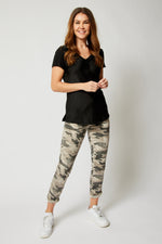 Short Sleeve Fitted Satin Tee (Five Colors) - Jacqueline B Clothing