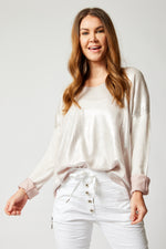 Shinny Front Sweater (Eight Colors) - Jacqueline B Clothing