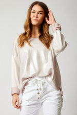 Shinny Front Sweater (Eight Colors) - Jacqueline B Clothing
