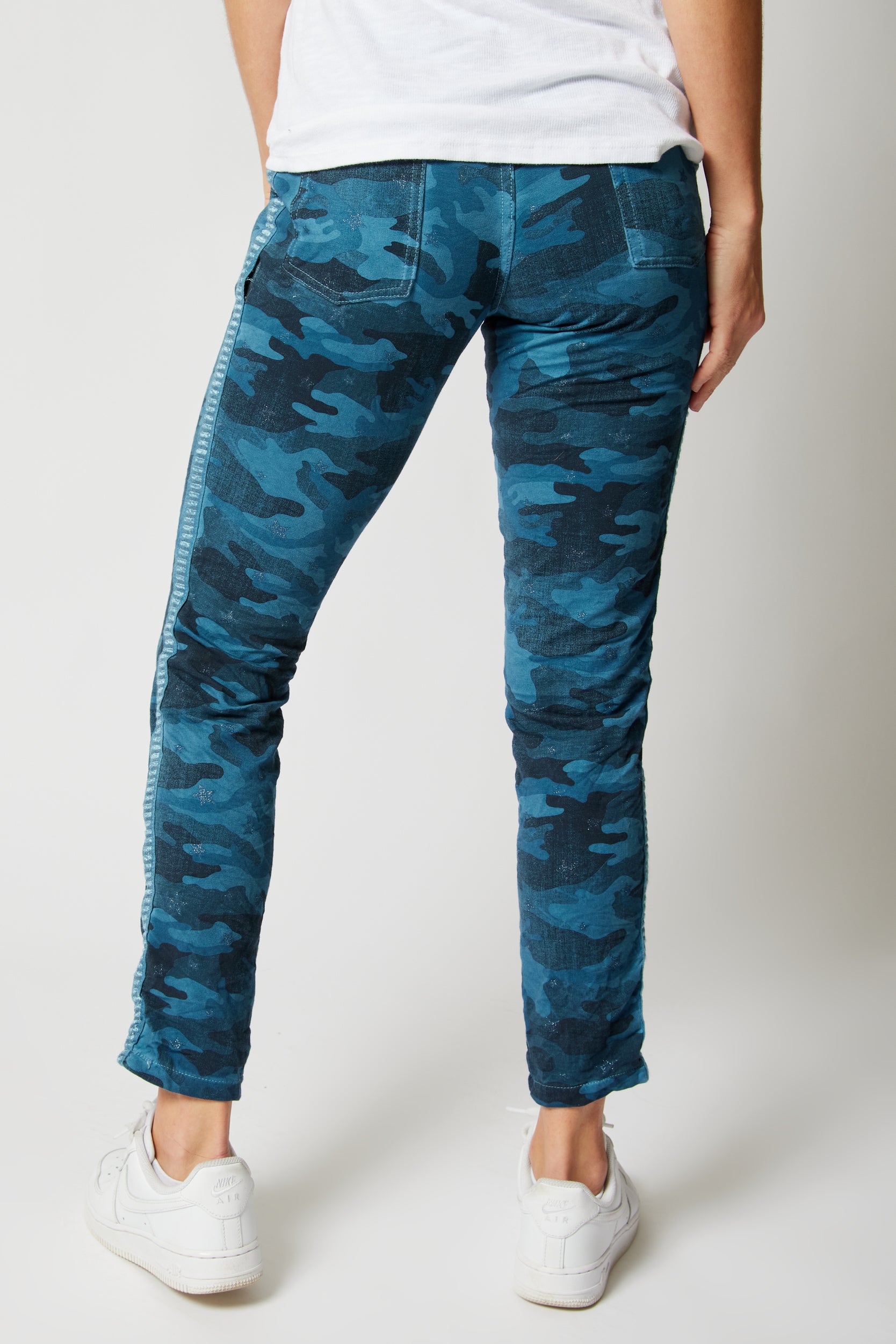 Soft Camo Pants w/ Mini Stars - Jacqueline B Clothing