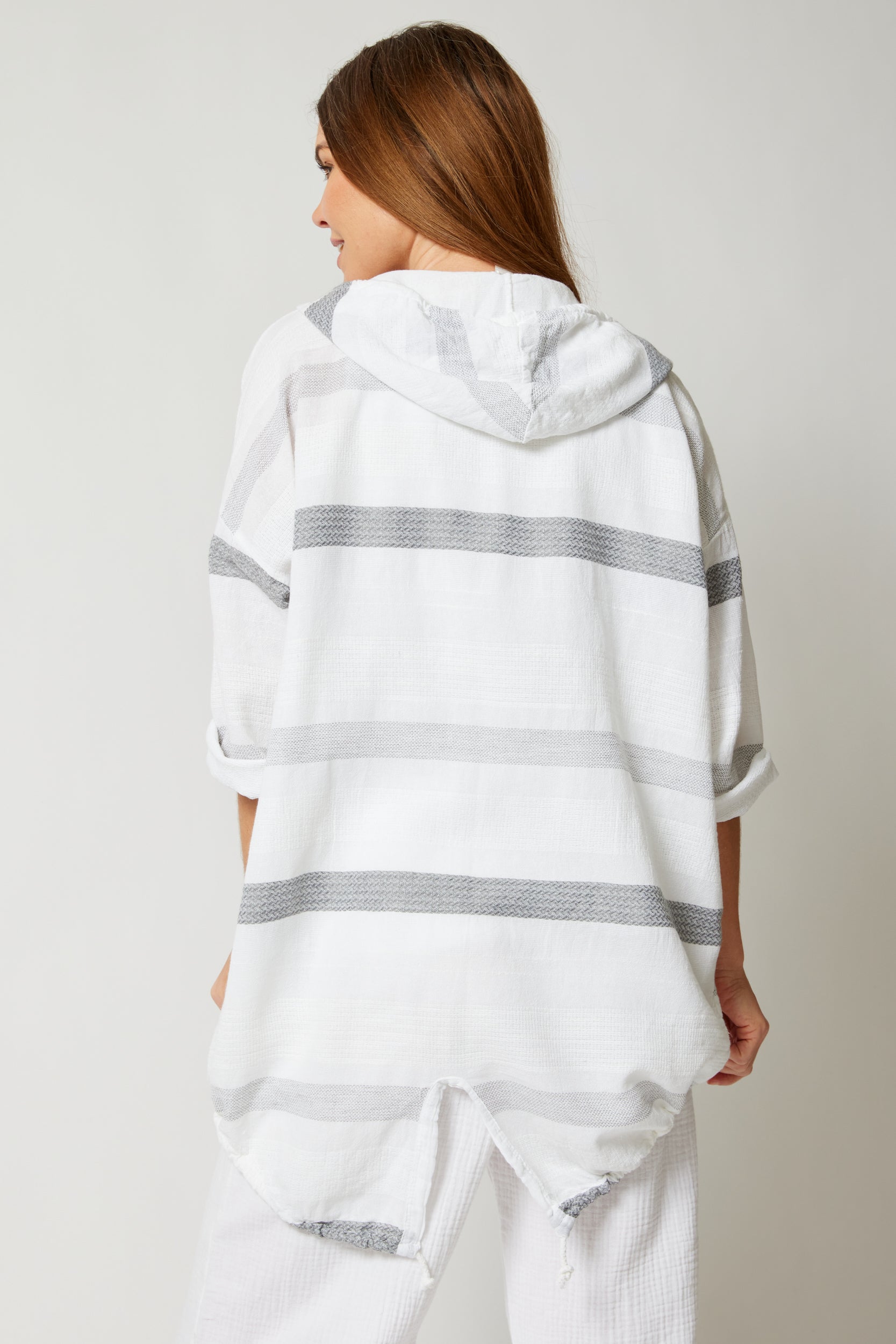 Stripe Drawstring Jacket