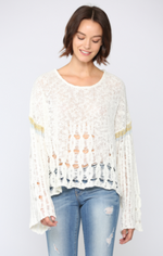 Lightweight Open Knit Sweater - Jacqueline B Clothing