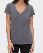 Fabulous Fit V Neck Short Sleeve T-Shirt - Jacqueline B Clothing