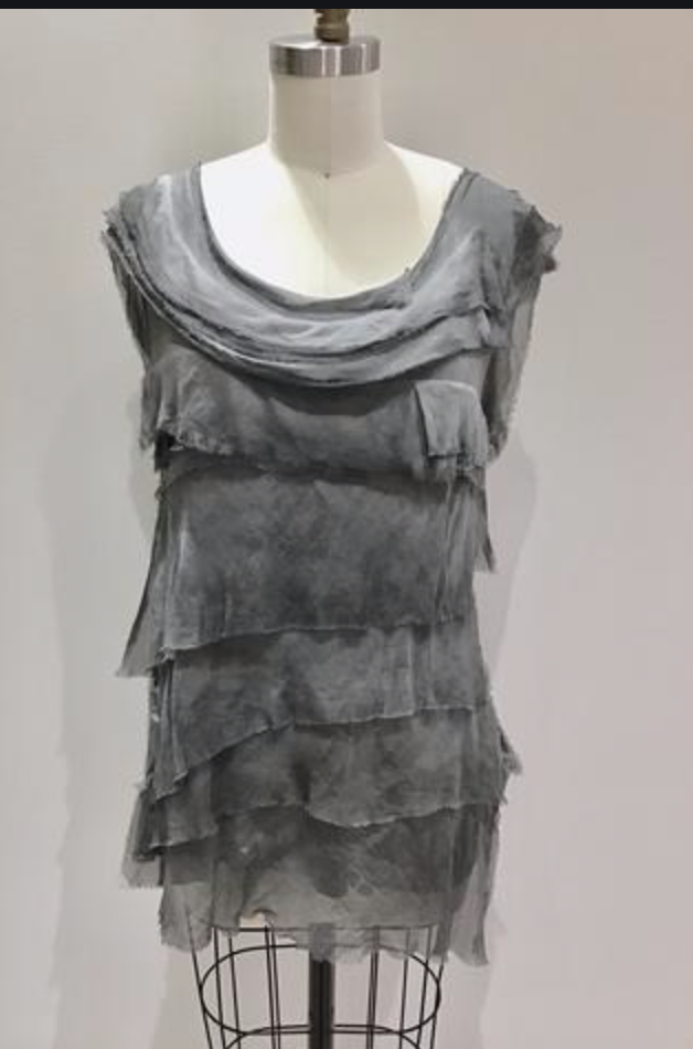 Italian Silk Layered Tank - Jacqueline B Clothing
