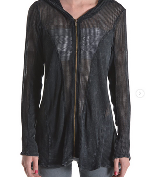 Mesh  Yoga Hoodie - Jacqueline B Clothing