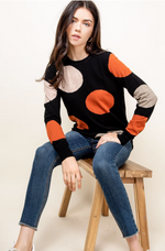 Playful Polka Dot Sweater - Jacqueline B Clothing