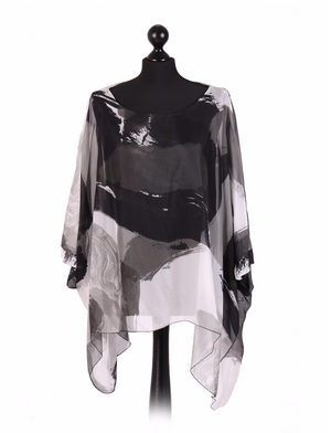 Italian Silk Flowing Top - Jacqueline B Clothing